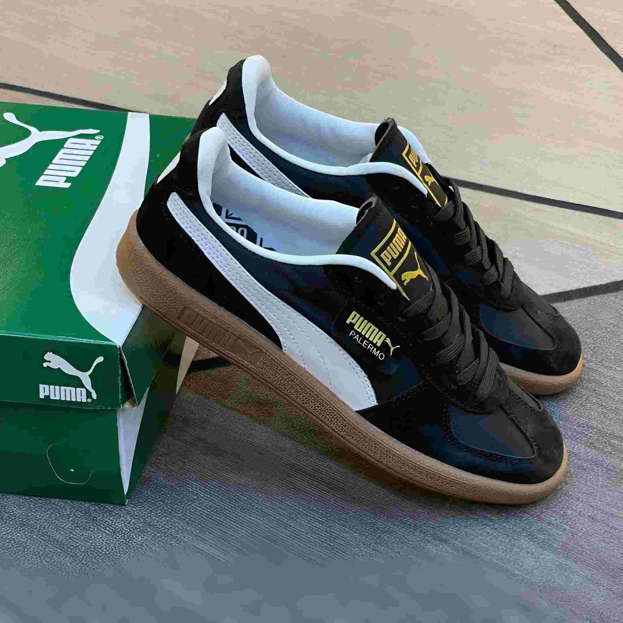 Giày Thời Trang Puma Palermo Like Auth Đen [Siêu Cấp]