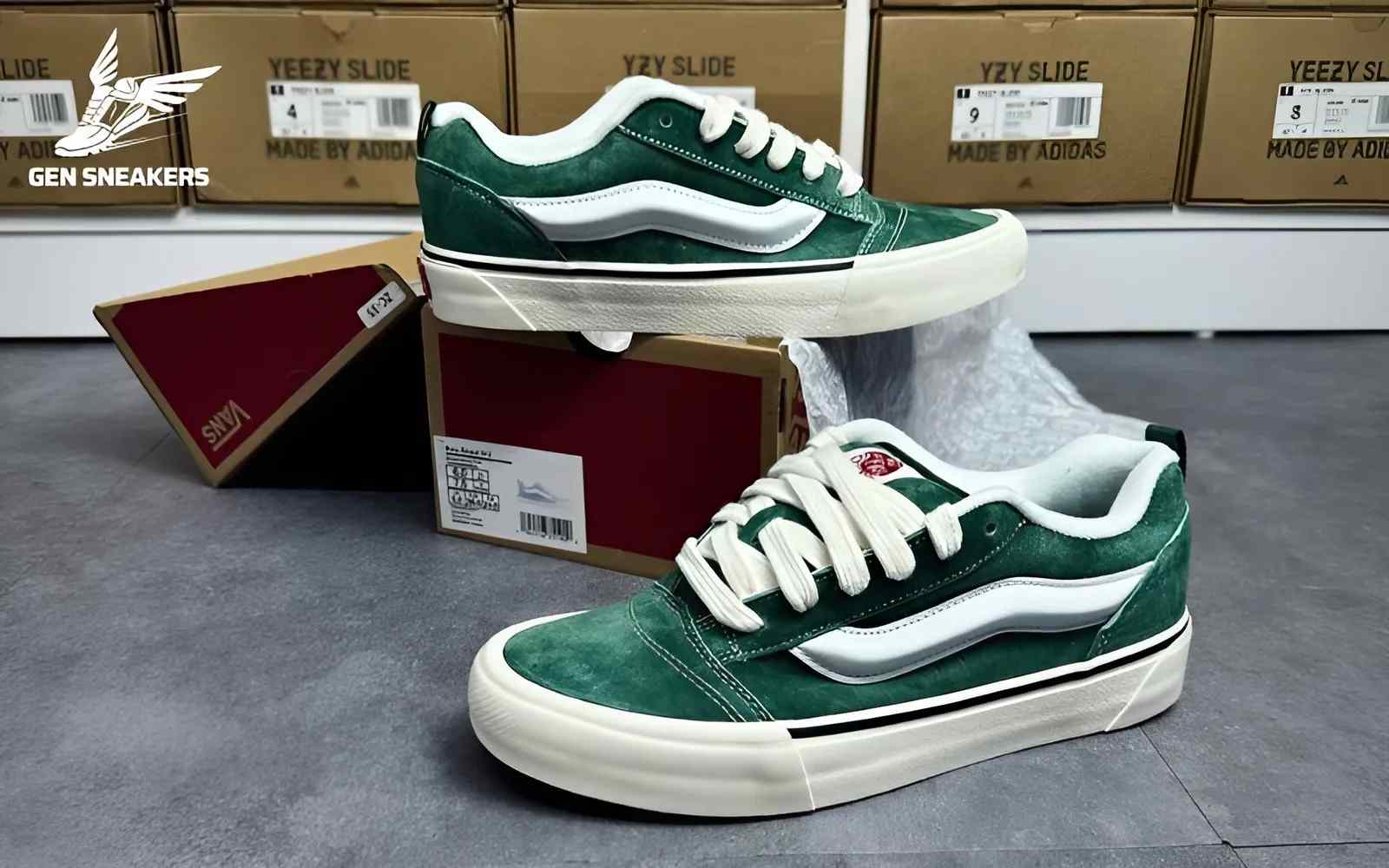 Giày Vans Knu Skool Suede Green