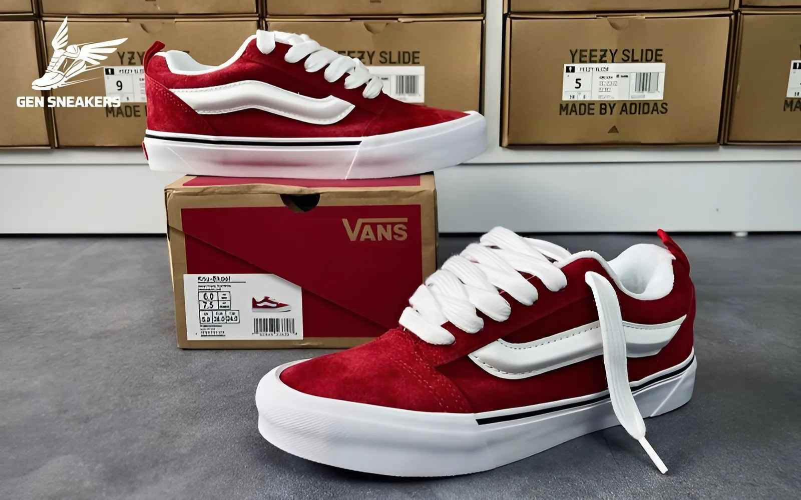 Giày Vans Knu Skool Red