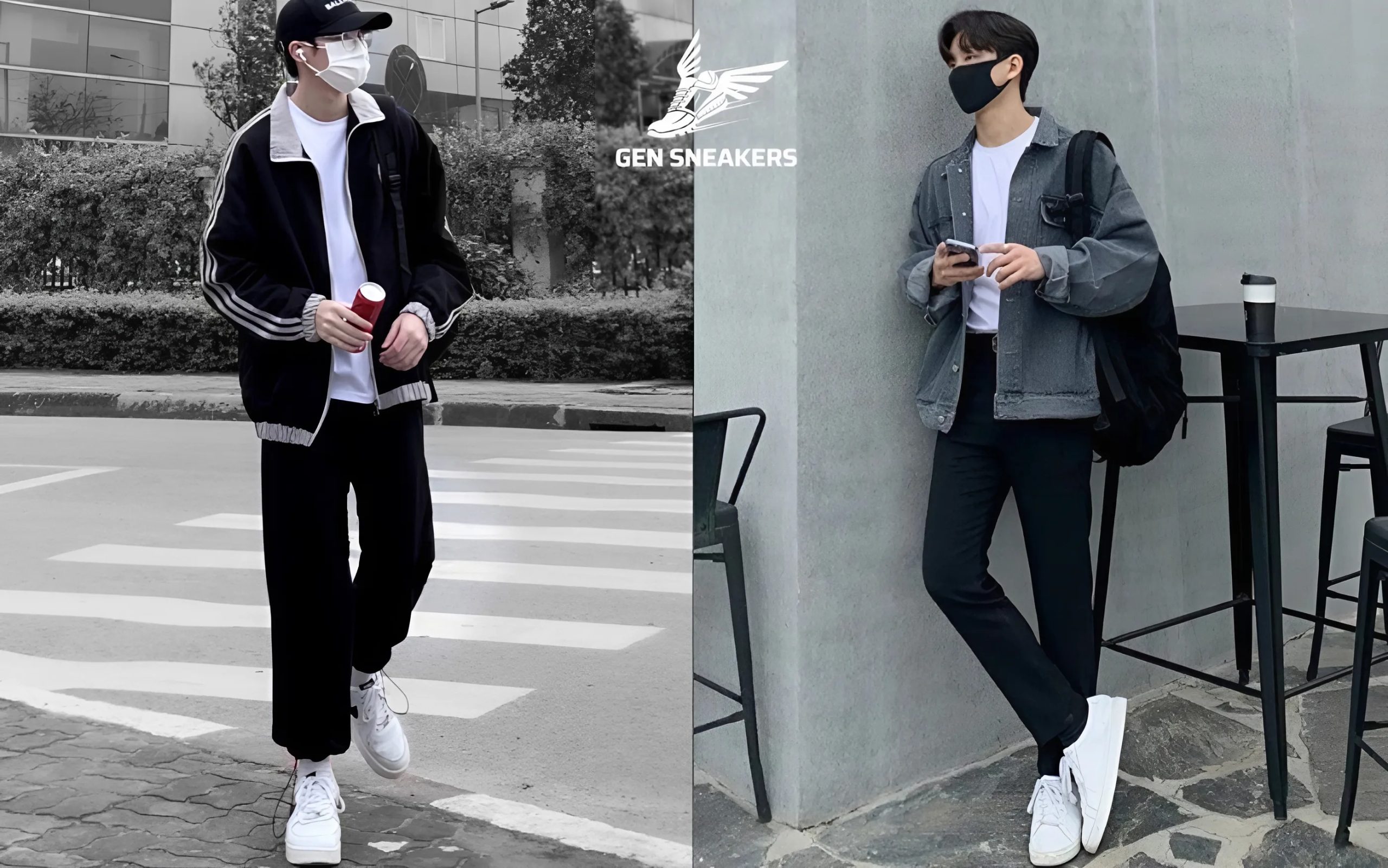 Phối Đồ Với Giày Sneaker Nam Phong Cách Streetwear