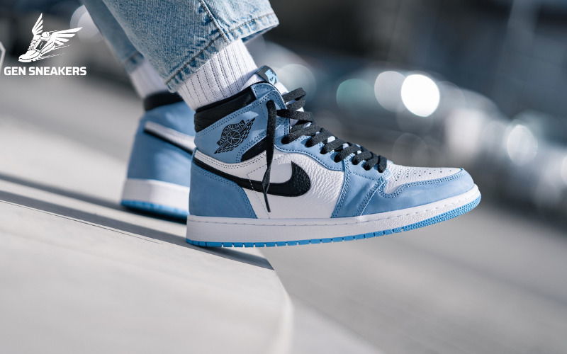 Giày Thời Trang Jordan 1 High University Blue Cùa Gen Sneakers