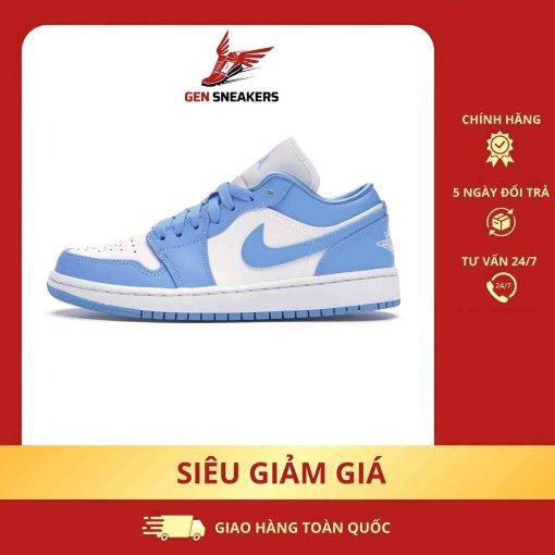 Giày Thể Thao Nike Air Jordan 1 Low UNC ‘University Blue’ [ Siêu Cấp]