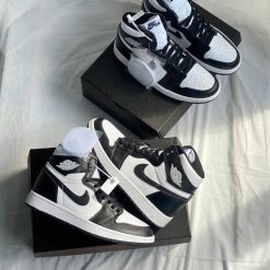 Giày Thời Trang Air Jordan 1 Low Panda Đen Trắng