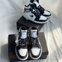 Giày Thời Trang Air Jordan 1 Low Panda Đen Trắng