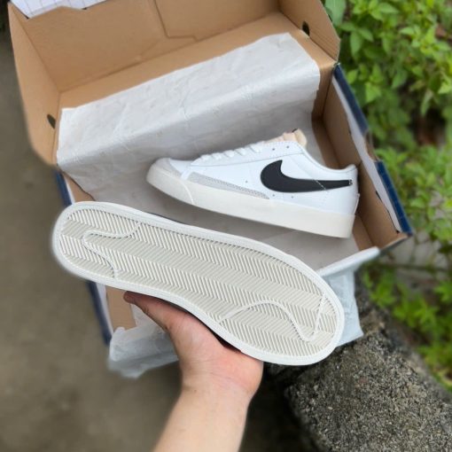 Giày Thời Trang Nike Blazer Low White Black Trắng Đen [ Siêu Cấp]