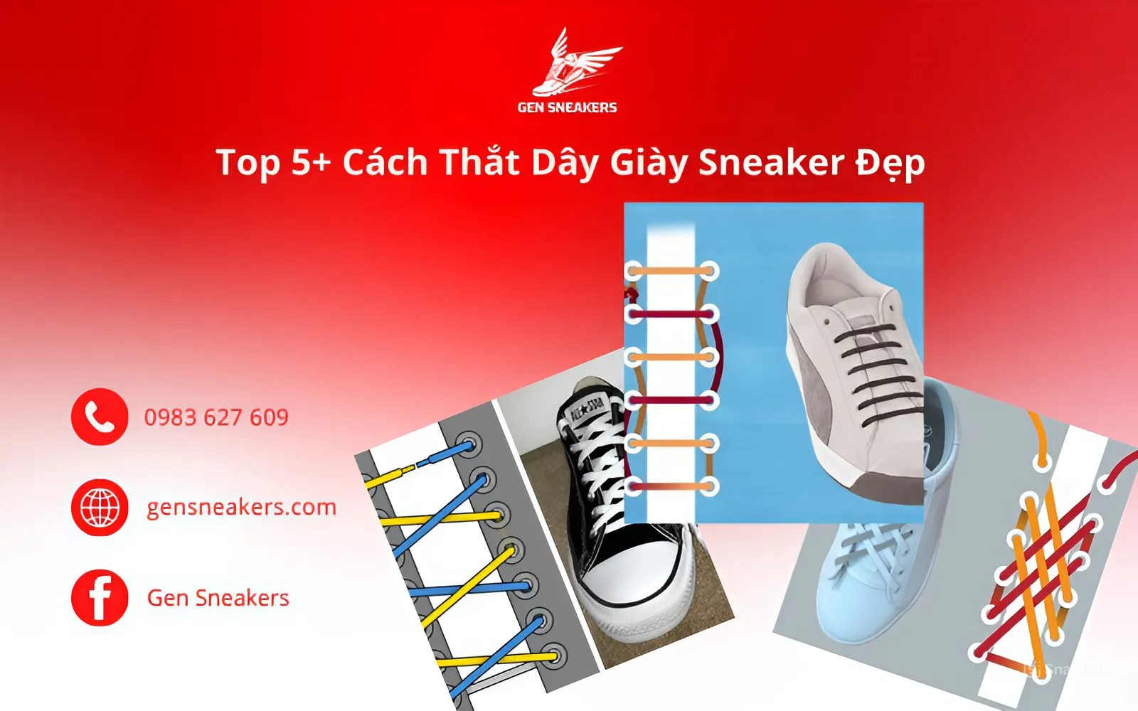 5+ Cách Thắt Dây Giày Sneaker Đẹp